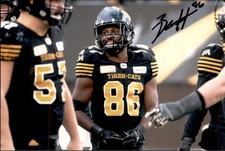 Bralon Addison Signed Autographed 4x6 Photo Cfl Football Hamilton Tiger-Cats #2