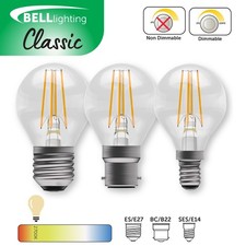 BELL Filament Golf Ball LED Bulbs 4.5W | B22 E14 E27 | Warm White |Energy Saving