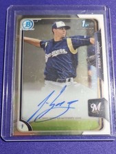 2015 Bowman - Chrome Prospect Autographs #BCAP-JL Jorge Lopez Near Mint