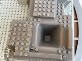 LEGO 4990 Gray Raised Baseplate Rock Raiders HQ 15x10in Castle 30271px3 Base