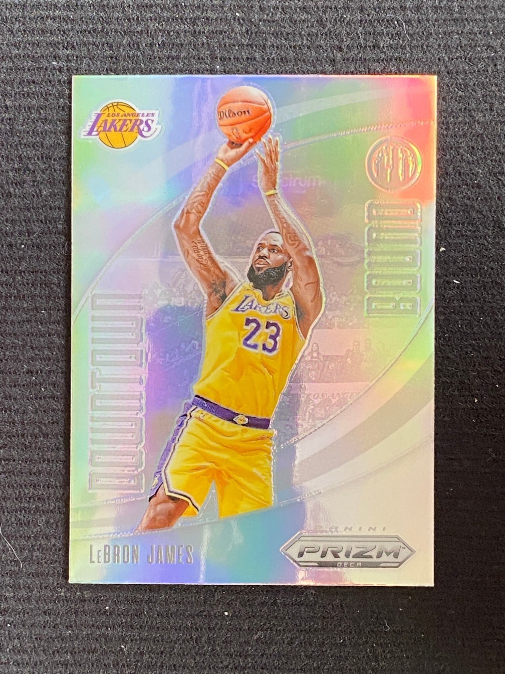 LeBron James 2023-24 Panini Prizm Deca Downtown Bound Silver #17