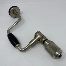 Vintage Stanley Yankee No. 2101A 8” Bit Brace Hand Drill Made In USA Black