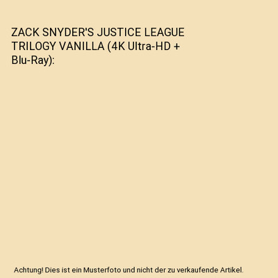 ZACK SNYDER'S JUSTICE LEAGUE TRILOGY VANILLA (4K Ultra-HD + Blu-Ray), Zack Snyde