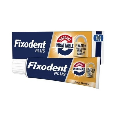 165,83€/kg - 6x Fixodent Plus Haftcreme für Zahnprothese - Dual Power - 40g
