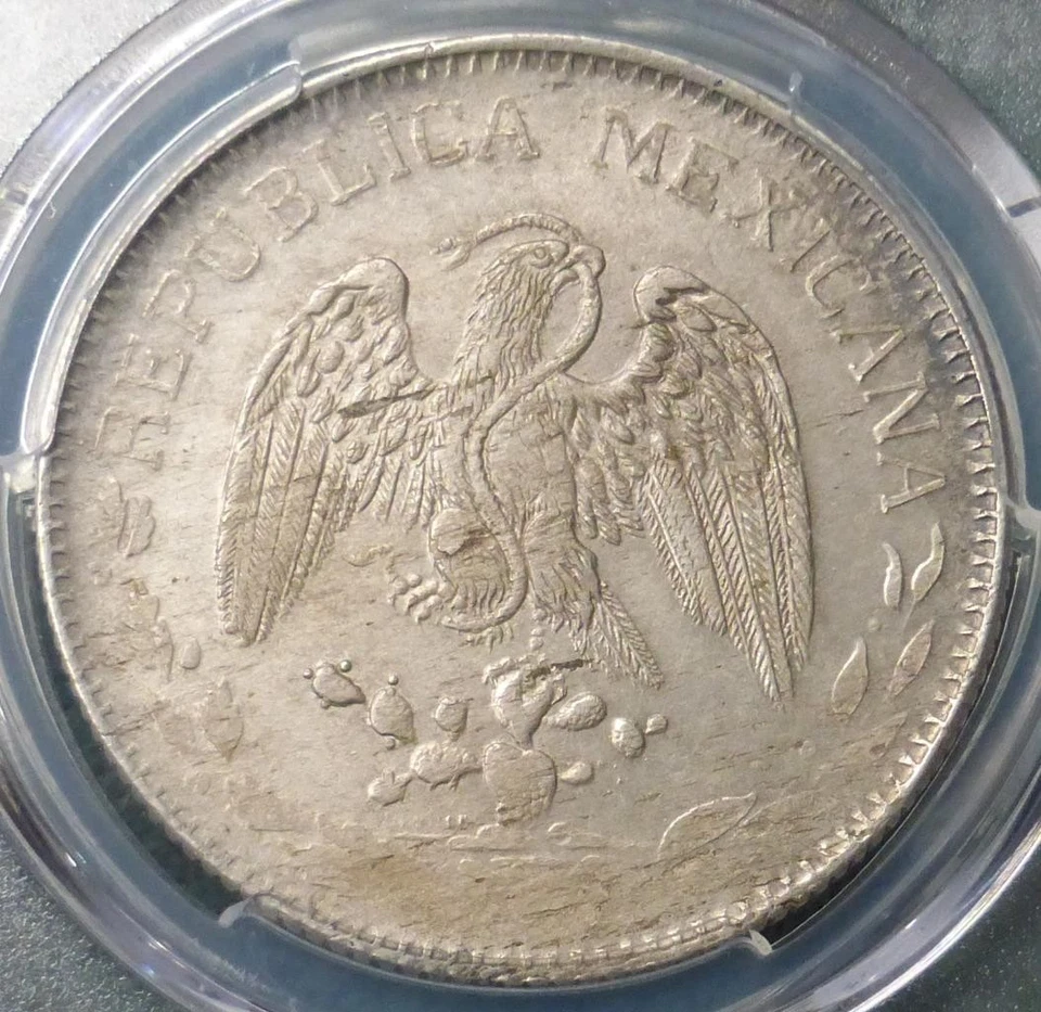 1915 CHa PCGS Unc Detail Mexico Chihuahua Silver Peso, Mint Error, KM #619 - Image 4 of 4