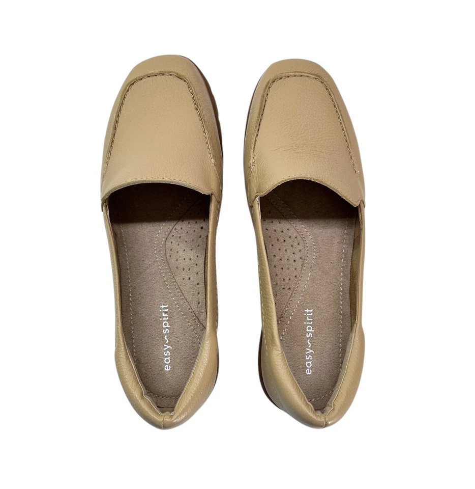 Zapatos Mocasines Easy Spirit Mujer Cuero Beige Abide 8 Talla 8W Foto 2 de 4