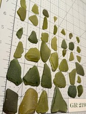 GR 2193 Olive Green - Genuine Surf-Tumbled Sea Glass