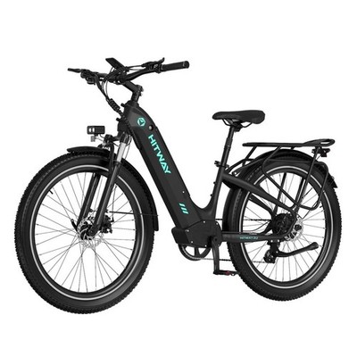 HITWAY E Bike 26''Elektrofahrrad Reichweite 80-150km SAMSUNG 18AH Akku 7-Gang MTB