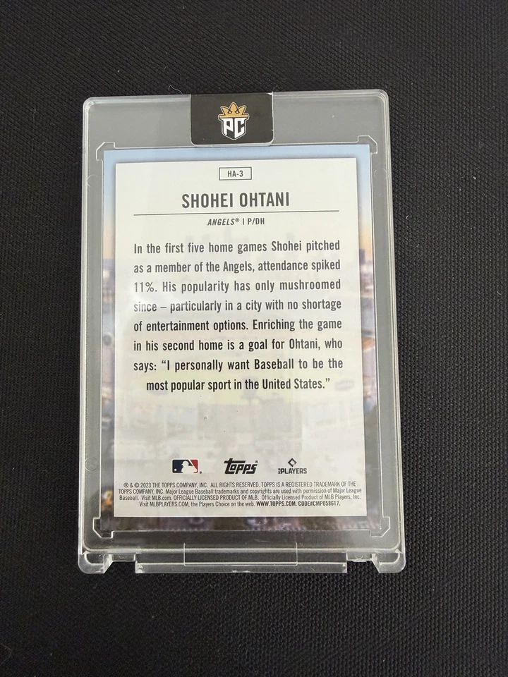 2023 Topps Series 1 - Home Field Advantage Shohei Ohtani #HA-3 - Image 2 of 2