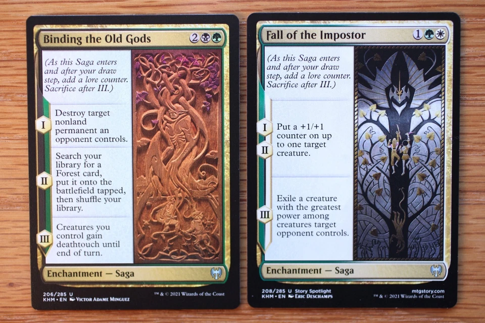 Set of 10 Kaldheim Uncommon Saga Cards *NM* (Magic the Gathering MTG Commander) - Image 4 of 4