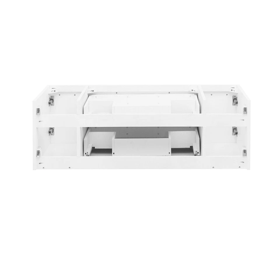 Fresca FCB6148-VSL-D Lucera 48" tocador doble montado en la pared - gris Foto 4 de 4