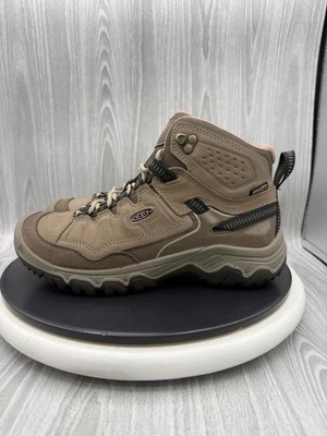 KEEN Targhee IV Mid Womens Size 8.5 Brindle Brown Rose Waterproof Hiking Boots - Image 1 of 4