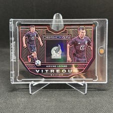 Hirving Lozano 2021-22 Panini Obsidian Soccer Vitreous Cut Red 19/20 Mexico #18