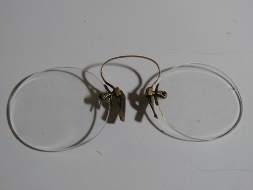 Antique Pince-Nez Eyeglasses from Optometrist - Madison Ave. New York City