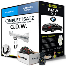 Anh�ngerkupplung abnehmbar f�r BMW X3 +E-Satz Kit (AHK+ES)