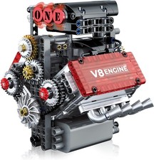 V8 Engine Model Kit That Runs,Build Your Own STEM Mini Engine Kit with Motor..