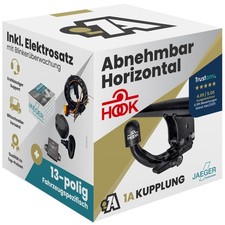 ANHÄNGERKUPPLUNG für Citroen Berlingo II L2 08-18 abnehmbar HOOK +E-Satz JAEGER