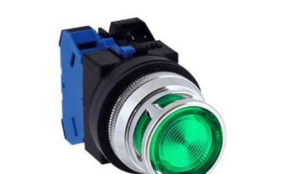 ALFD212620DNUG IDEC Switches, TWND Series Pushbutton, Mom, Grn, Ext, 120VAC XFMR