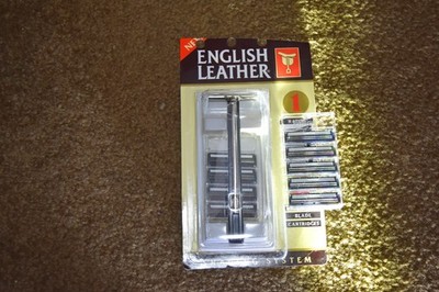 Vintage English Leather for Trac II Razor plus Extra 5 Extra Gillette Blades 