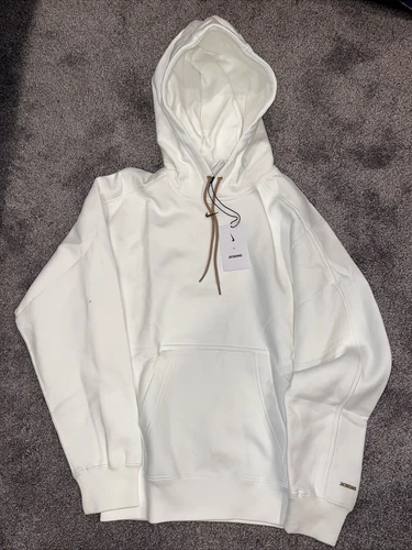 OFF WHITE Felpa con cappuccio Nike x Jacquemus Le bianco sporco pesante da uomo taglia XXS DR2065 133