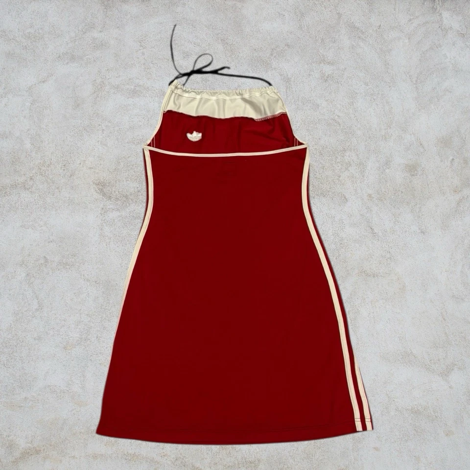 Vintage 2003 Adidas Originals Red White Tennis Dress Women’s Small UK10 Stretch - Image 2 of 4