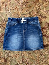 GAP KIDS GIRLS DENIM SKIRT SIZE MEDIUM EXCELLENT COND elastic waist