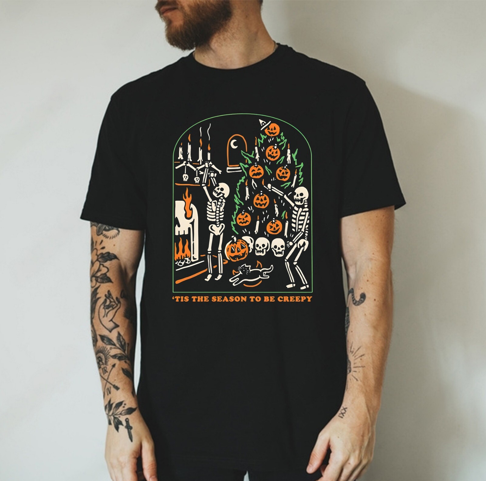 Tis the Season to be Creepy T-Shirt Dead Inside Halloween Shirt Funny ...