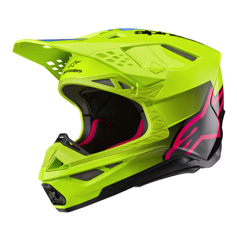 Helmet Alpinestars Supertech S-M10 Unite Ece 22.06 Yellow Fluo