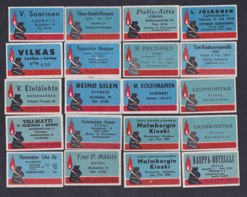 Finland BN59297 Advertising Match Label Set  - Picture 1 of 2