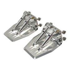 Rc Barca Coppia Di Flap Assetto Alluminio Argento Regolabile Alta Qualità 68*57*30mm