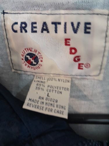 Mens Creative Edge Windbreaker/Jacket USA Size L Good Preowned Condition - Picture 2 of 6