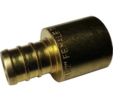 25 Pieces XFITTING 1/2" Pex x 1/2" Female Sweat Adapter, Brass, Pex B Crimp