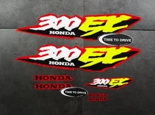 97' 1997 300ex Decals Stickers 7pc kit TRX Sportrax pegatinas graphics Quad ATV