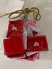 NEW 30 PC RED PIN WHITE TABLE SCATTER  FILLER VALENTINE WEDDING LOVE LETTER