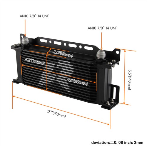 AN10 15 Row Oil Cooler Kit For Toyota GT86 FT86 Subaru BRZ 13-19 Scion FR-S BK - Picture 12 of 14