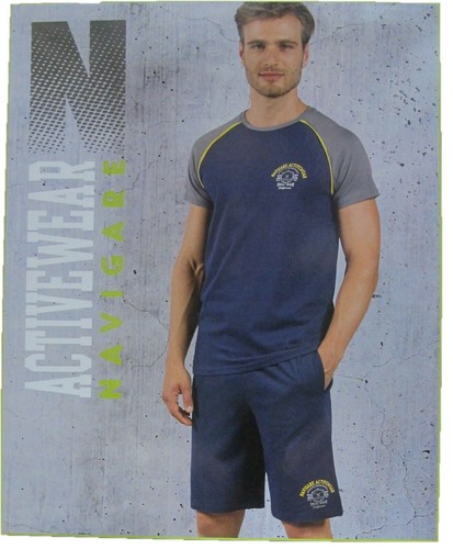 NAVIGARE ACTIVEWEAR COMPLETO UOMO ESTIVO CORTO 100% COTONE | eBay