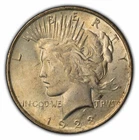 1923 $1 Silver Peace Dollar - BU - Light Original Toning - SKU-Z2581