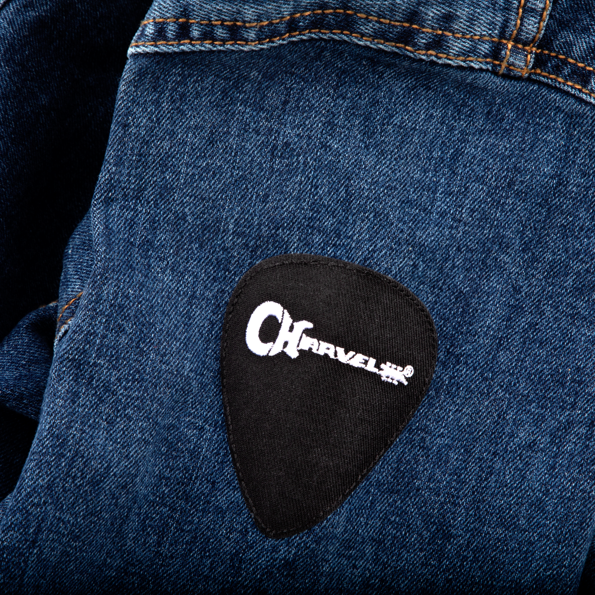 Charvel Guitar Vintage Style Patch Mens Jean Jacket Denim Charvel Guitar Vintage Style Patch Mens Jean Jacket Denim