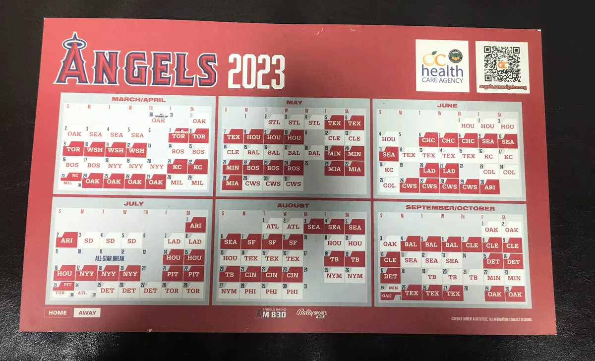 angels promotional schedule 2023