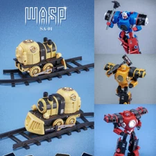 Dr. WU&Mechanic Toys SA01wasp/SA02 Leap/SA01B Centvrion/SA-01T Steve Train Gift