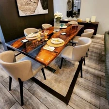 36"x24" Epoxy Table -River Table-Dining Table-Kitchen Table-Coffee Table Decor