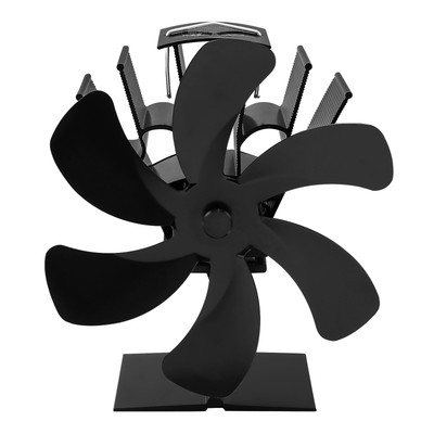 6 Blades Fireplace Stove Fan Heat Powered Stove Fan for Log Wood Burner  Stove | eBay