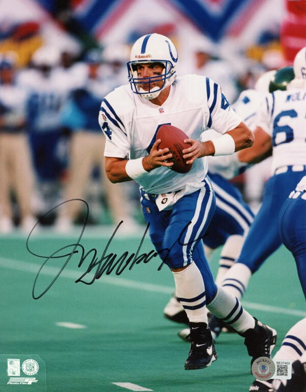 JIM HARBAUGH SIGNED 8x10 PHOTO MICHIGAN WOLVERINES INDIANAPOLIS COLTS BECKETT 