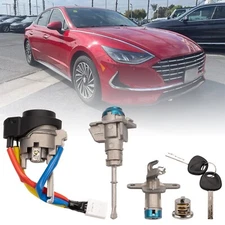 Full Lock Ignition Switch Lock Cylinder Start Barrel Fits Hyundai Sonata 2015-19