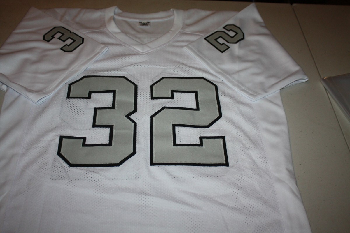 OAKLAND RAIDERS ZACK CROCKETT #32 SIGNED COLOR RUSH WHITE JERSEY