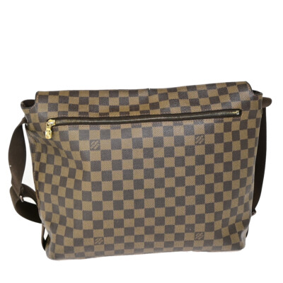 LOUIS VUITTON Brooklyn MM Shoulder Bag Damier Ebene Leather LOUIS VUITTON Brooklyn MM Shoulder Bag Damier Ebene Leather