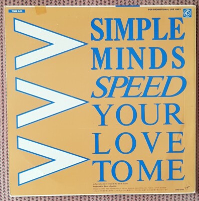 SIMPLE MINDS SPEED YOUR LOVE TO ME RARE 12 INCH JAPAN PROMO-ONLY SINGLE, MINT