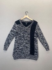 Style  Co Womens Knit Sweater Gray Pullover Long Sleeve V-Neck Size Small