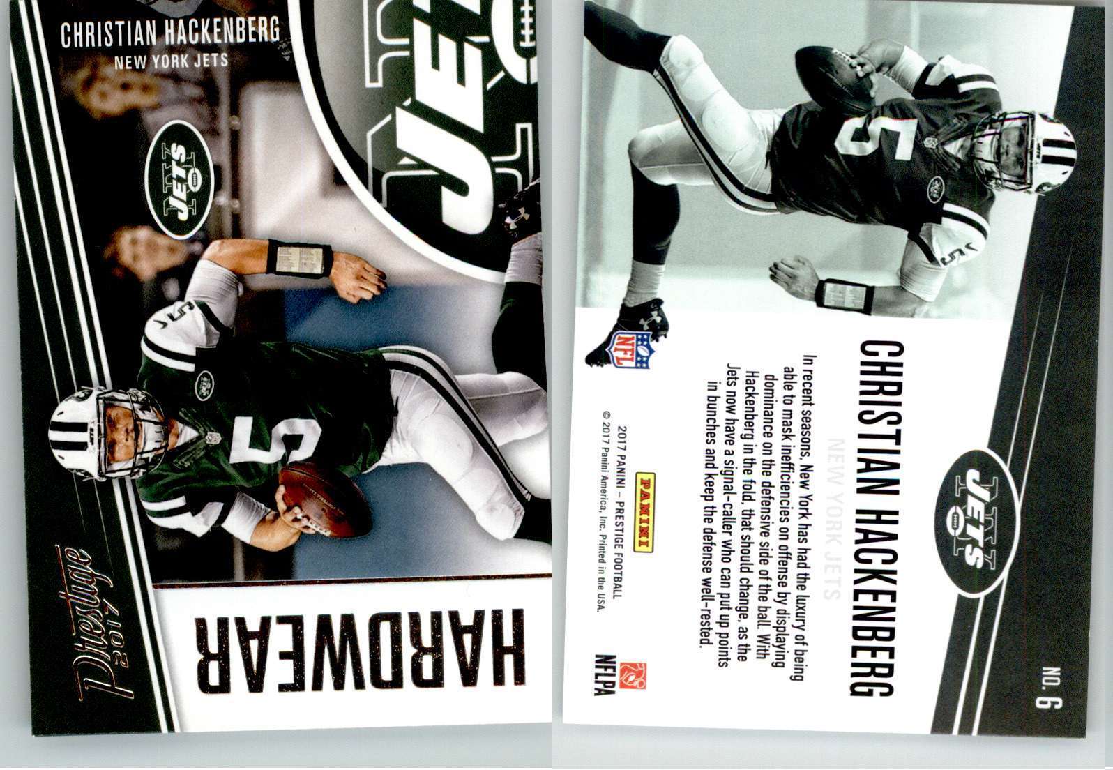 Christian Hackenberg 2017 Prestige Hardwear #6 Jets
