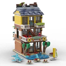 ZITIANYOUBUILD MOC-68006 Tiki Surf Bar 1085 Piece Building Set Set